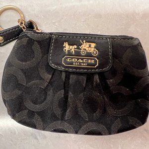 Coach mini wallet - change purse black signature